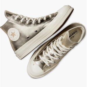 Converse Silver High-Top Sneakers